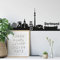 selbstklebendes Wandtattoo Dortmund Skyline Wandsticker selbstklebend Fußballstadion Wandposter 90cm