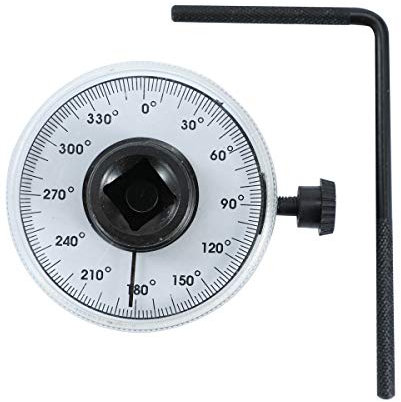 TOPWAY Medidor de ángulo de Torsión de 1/2, Llave Dinamométrica de ángulo de Accionamiento Ajustable de 360 Grados para Reparación de Automóviles 423904