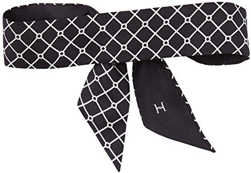 Hermine Hold Hermine Seide Schal, BLACK-WHITE
