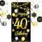 40.Geburtstag Banner für Männer Frau 40 Geburtstag Deko Geburtstagsdeko Gold Banner Geschenk XXL mit 40th Birthday Spiralhänger