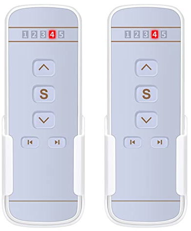 Zwei Ersatz für 1810645 Telis 4 Pure 5 Kanal 433.42MHZ Handsender Fernbedienung nur für elektrische Jalousien und Rollladen 3-Jahres-Garantie