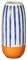 Sass & Belle Paros Vase, hoch, gestreift, Blau