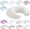 Bellochi Stillkissen, Stillkissen klein - Stillhörnchen, Stillkissen mond, Nursing Pillow, Baby Pillow, Breastfeeding Pillow, Stillmond für unterwegs - 100% Baumwolle Dots