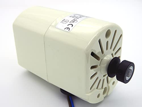 Generico Singer Catania Motor, Motor für Nähmaschine, komplett mit glatter Riemenscheibe, 90 W, 6000 Umdrehungen, Necchi, Seiko, Singer