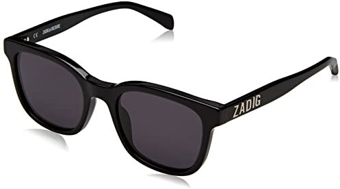 Zadig&Voltaire Unisex SZV336 Sunglasses, Glossy Black, 52