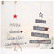 Super Idee 2 weihnachtliche Dekoleitern zum Aufhängen an der Wand Tür oder am Fenster Mit dekorativen Holzsternen Holztür Hängen Zeichen mit It's beginning to look a lot like Christmas 25 x 17 cm