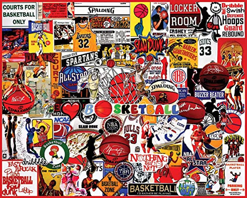 White Mountain - I Love Basketball, 1000-teiliges Puzzle, Basketball-Puzzle, NBA