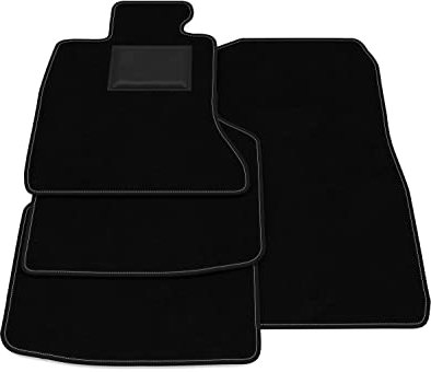 Fußmatten kompatibel mit BMW 7er F01 2008-2015 ohne Dekor, maßgeschneiderte Automatten Set, Teppich Set, Autoteppich
