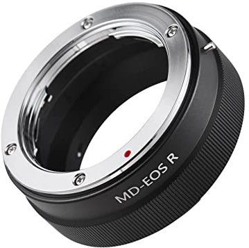 Andoer Aluminium Alloy Manual Lens Mount Adapter Ring for Minolta MD MC to Canon EOS R/RP/Ra/R5/R6/R7/R10 Mirrorless Camera with RF Mount