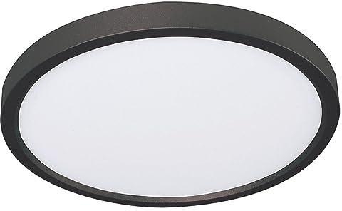 AFX Edge 8 Round LED Flush Mount - 5 CCT - Black