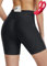 baleaf Damen Radlerhose 5 4D gepolsterte Radunterwäsche mit Sitzpolster UPF 50+ Radfahren Polsterung Taschen Biker Shorts Radfahren Schwarz L