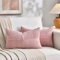FDTERN 2er Set Altrosa Kordsamt Kissenbezug 40x60CM Weich Moderne Dekorative Kissenbezüge Kissenhülle Dekokissenbezug Sofakissen Dekokissen Boho Deko für Sofa Schlafzimmer Wohnzimmer Balkon