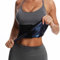 Vigorix Taillentrainer, Übergröße, Taillentrainer für Damen, Schweiß-Taillentrainer, Sauna-Schlankheitsgürtel, Innenblau, XX-Large