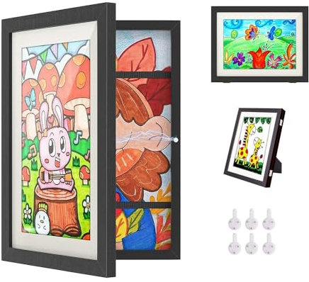 THECYHC Befüllba Bilderrahmen für Kinderzeichnungen,1 Stück Kinder Kunst Rahmen A4