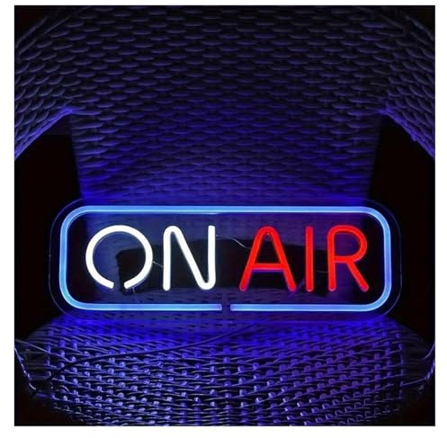RBHAI Lettres colorées Intérieur Luminaires Panneau Néon «On Air» Panneau Lumineux LED Panneau Lumineux Artistique Au Néon, Pour Décoration De Mariage, Fête D'anniversaire, Fiançailles 40Cm×15Cm