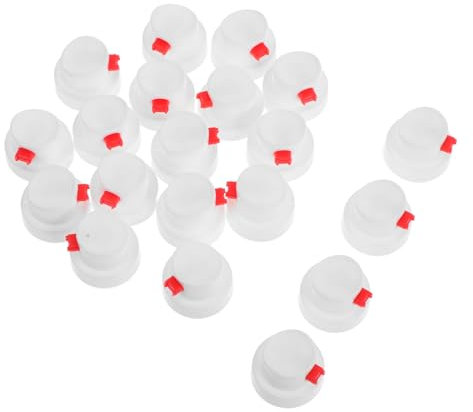 NUOBESTY 20 PièCes Buses De Remplacement pour Bombes aéRosols, Buses De Peinture en PE, Capuchons De PulvéRisation pour Graffiti Auto-Peinture, Accessoires De Bombes De Peinture