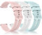 Tobfit Garmin Lot de 3 bracelets de rechange en silicone pour Garmin Venu Sq/Venu Sq 2 20 mm pour homme et femme (rose/blanc/vert clair)