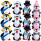 UPKOCH 1 Satz Winter-pinguin-ornament Pinguin-becher Positiver Pinguin Kleine Terrarienfigur Pinguin Weihnachtsschmuck Pinguin Plüsch Pinguin Kuchen Kleine Pinguinfigur Vinyl 12st