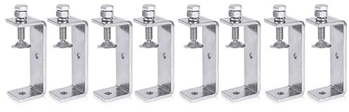 GREOHNMPAW Hochleistungsklemme Aus Metall, C-Klemme, Holzbearbeitungsklemme mit Breiten BackenöFfnungen (100 Mm), 8 StüCk