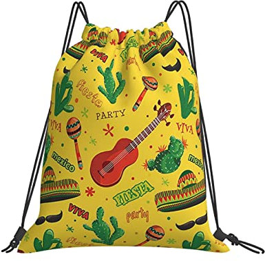 Fiesta Party Tanzender Patriot Herren Damen Tunnelzug Gymsack Mit Kordelzug Sportsack Verstellbarem Zuziehbeutel Für Strand Schwimmen Yoga
