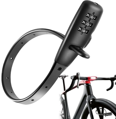 Lucchetto a combinazione per monopattino con cerniera, di sicurezza versatili per gabinetto, monopattini, frigorifero, sci e porta