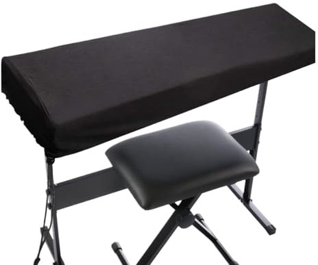 Cubierta antipolvo para teclado de piano, cubierta antipolvo para piano electrónico, protector de teclado impermeable antiestático, accesorio de órgano de músico para piano de 61 teclas, 76