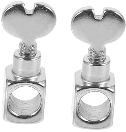 LOLIPPYY 2 Stück, Nadelklemme für Haushaltsnähmaschinen Silber Metall | Nähmaschinen Ersatzteile, Ersatznadelclip für Präzise Stiche und Einfachen Austausch
