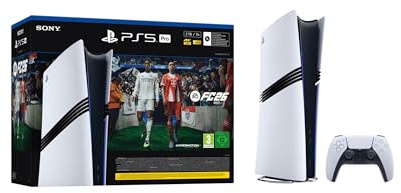 Playstation Sony, Pack Console PlayStation5 Pro 2 To plus jeu EA SPORTS FC 26 avec 1 Manette Sans Fil DualSense, Couleur : Blanche
