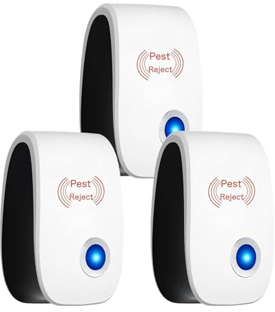 Zur Vertreibung von Milben, Flöhe, Bettwanzen & Mücken, 10 Meter Wirkungsradius, 24/7 Schutz für Mensch & Tier (3)