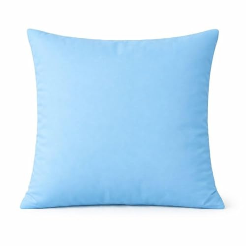 Quantum Interior by Maxland Wetterfeste Outdoor-Kissen mit Füllung und Reißverschluss - Wasserabweisend, Pflegeleicht, UV-beständig - In Verschiedenen Größen und Farben (Hellblau, 45x45 cm)
