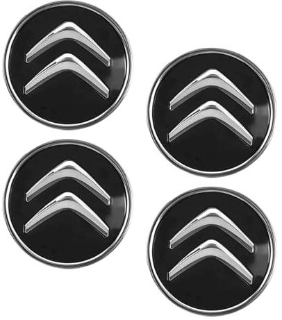 4 Pièces Cache Moyeux 60 mm Compatible Citroën C1 C2 C3 C4 C5, Enjoliveurs Abs de Roue, Cache-Moyeux Zfrit 60mm pour Moyeu Aluminium Noir, Cache de Roue Centrale & Capuchon Centre Roue