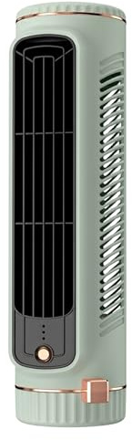 Mini condizionatore per camera da letto, mini ventilatore a torre portatile senza pale, condizionatore d'aria a torre con circolazione 3D, silenzioso, uso verticale e orizzontale, verde