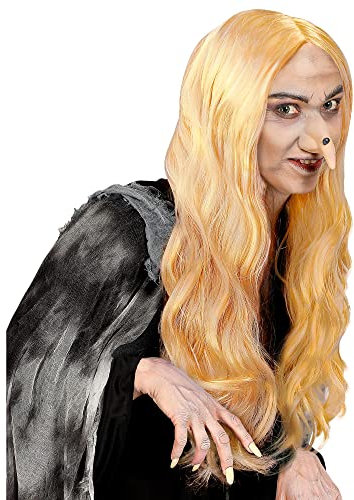 W WIDMANN MILANO Party Fashion F6034 - Perücke Morgana, blond, Kunsthaar, Langhaarperücke, Halloween