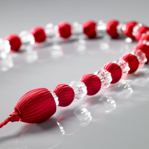 Alan Symonds Earle Beaded Rope Curtain Tie Back, Red
