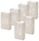 6 x Lichttüten/Decolights im SET Winter (Weiß / 26,5 x 15,5 x 9 cm) NICHT ENTFLAMMBAR