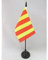 AZ FLAG - Tischflagge Roter Und Gelber Schiedsrichter - 15x10 cm - Motorsport Rennleitung Rot Und Gelb Tischfahne 10 x 15 Cm - Flaggen
