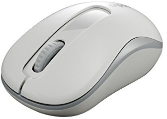 Rapoo M10 Plus kabellose Maus wireless Mouse 2.4 GHz Computermaus 1000 DPI Sensor 12 Monate Batterielaufzeit ergonomisch für PC & Mac - weiß