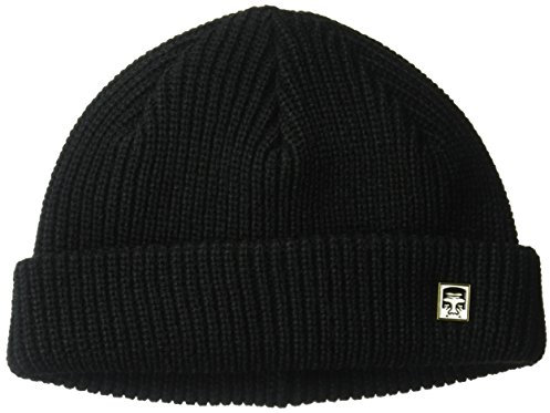 Obey Herren Micro Beanie Strickmütze, schwarz, Einheitsgröße