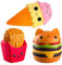 ZhengYue 3 Stück Kawaii Squishy Spielzeug - Eiscreme Hamburger Fries Squeeze Stress Squishies Langsam Dekompression Creme Duftenden Geschenk für Kinder Erwachsene Mädchen Jungen