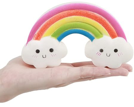 ANBOOR Squeeze Toys Regenbogenbrücke Squishy Jumbo Kawaii Weiches Langsam Steigendes Süßes Tier Squishy Stressabbau