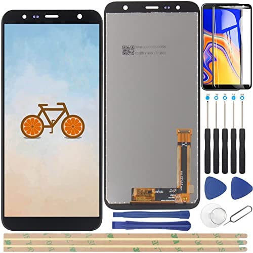 Yhx-Ou Écran tactile LCD de rechange pour Samsung Galaxy J4 Plus 15,24 cm (6.0) 2018 J415 SM-J415FN DS, Galaxy J6 Plus 2018 J610 Livré avec outils gratuits (Noir)
