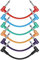 Donner Guitare Patch Câble Jack 6,35mm Mono, 15CM Cordons Patch Colorés pour Pédales D'effet Guitare/Basse, Pack de 6