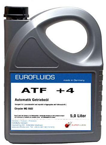 Eurofluids ATF +4 Automatikgetriebeöl ATF Öl geeignet für Chrysler MS-9602 Jeep Dodge Plymouth Eagle | 5-Liter-Kanister