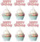 Gyufise 24Pcs Rose Gold Glitter Birthday Cake Picks - 24 Count Cupcake Toppers for Birthday, Baby Shower & Anniversary Parties
