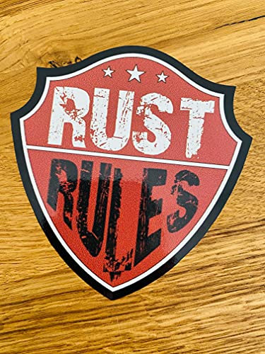 Rust Rules Aufkleber Sticker Rost Oldschool Retro Youngtimer Tuning Auto Mi515