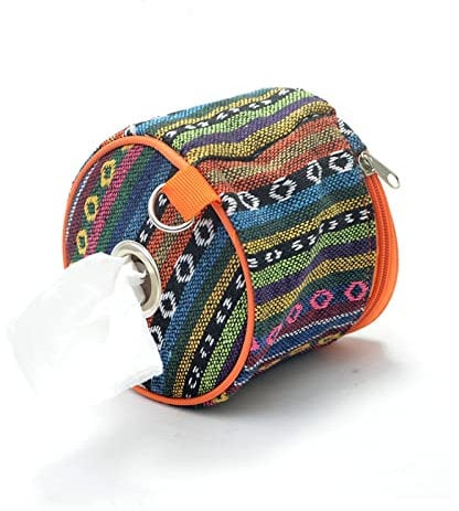 Camping Toilettenpapier Tasche Papierhalter Toilette Klopapier Aufbewahrung Tragbare Taschentuchbox Im Ethnischen Stil Im Freien Kann Gefaltet Werden FüR Camping,Unterwegs,Wandern,AusflüGe