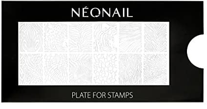 NEONAIL Stamping Plate 12 - Stamping Platte - Schablonen Platte - Nail Art - Nageldesign - Nagel Stempel Schablone - French Nails Schablone - Nagelkunst Stempel