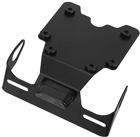 Akozon Motorrad Kennzeichenhalter Halter, Aluminiumlegierung Hintere Kennzeichenhalter Motorrad Kennzeichenhalter Halter Tail Tidy Kotflügel Eliminator für Tenere 700/Rallye XTZ700 2019-2022