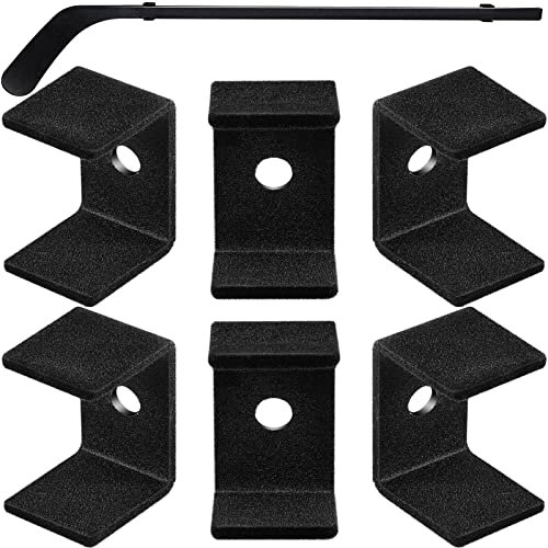 6 Stück Hockeyschläger-Display-Halter, schwarzer Hockeyschläger, Display-Aufhänger, Eishockeyschläger, Wandhalterung, Hockeyschläger, Halterung für Zuhause, Organizer, Geschenke (einfacher Stil)