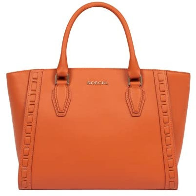 Roeckl Mathilde Crafted Medium Handtasche, Umhängetasche, Orange